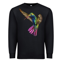 Black Broad Billed Hummingbird Premium Sweatshirt - LillyAllenDesigns