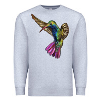 Heather Grey Broad Billed Hummingbird Premium Sweatshirt - LillyAllenDesigns