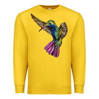 Lemon Broad Billed Hummingbird Premium Sweatshirt - LillyAllenDesigns