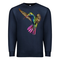 Navy Broad Billed Hummingbird Premium Sweatshirt - LillyAllenDesigns