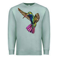 Seafoam Broad Billed Hummingbird Premium Sweatshirt - LillyAllenDesigns