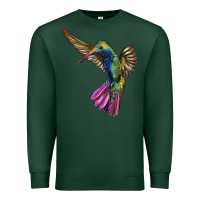 Sports Green Broad Billed Hummingbird Premium Sweatshirt - LillyAllenDesigns