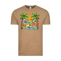 Vintage Coffee summer waves and sun Vintage Tee - BarkalooDesign