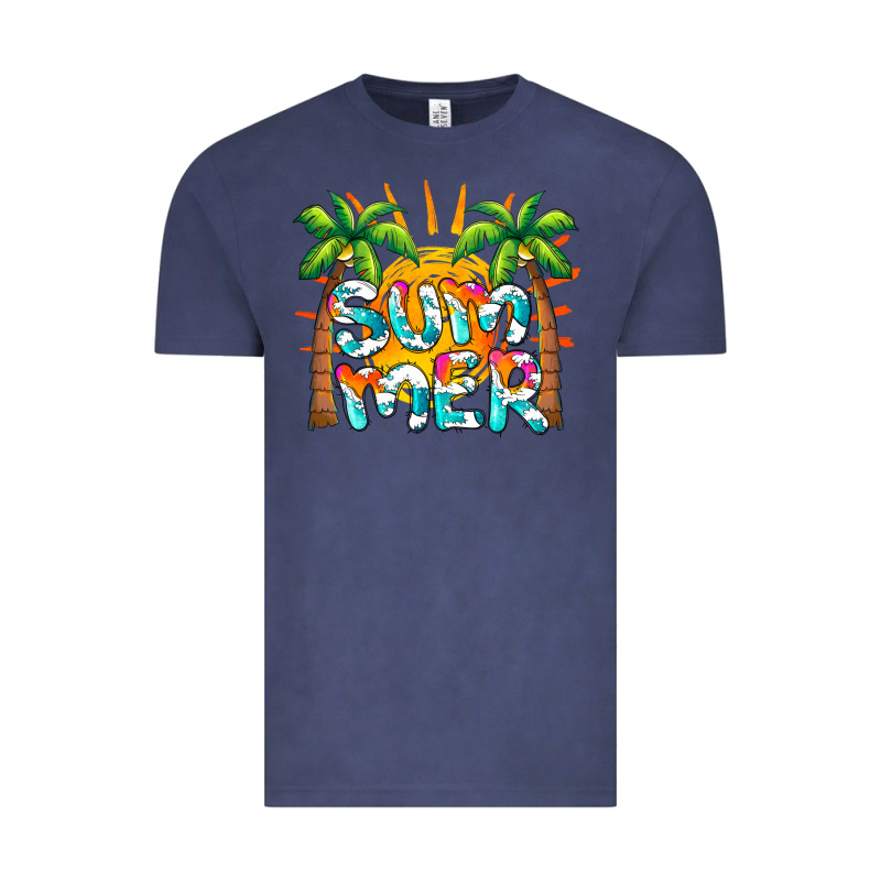 Summer Waves And Sun Vintage Tee by BarkalooDesign | Teevron