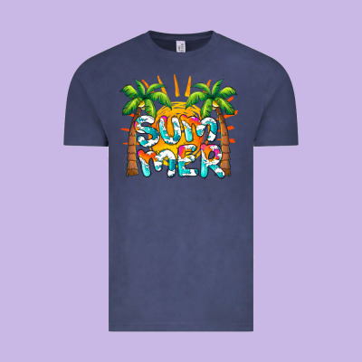 Summer Waves And Sun Vintage Tee Designed By Barkaloodesign