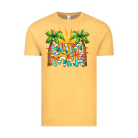 Vintage Mustard summer waves and sun Vintage Tee - BarkalooDesign