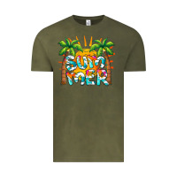 Vintage Olive summer waves and sun Vintage Tee - BarkalooDesign