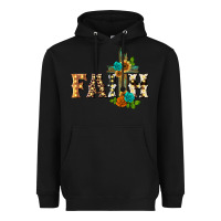 Black faith with cross Heavyweight Hoodie - BarkalooDesign