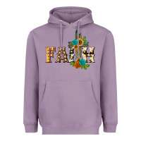 Lavender faith with cross Heavyweight Hoodie - BarkalooDesign