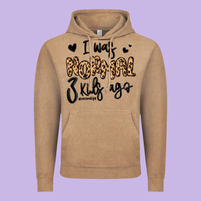 Vintage Hoodie i was normal three kids ago momlife