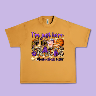 I'm Just Here For The Snacks #basketball Sister Urban Heavy Tee Designed By Zillion Design Studio