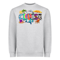 Heather Grey cruise life Heavyweight Sweatshirt - RanaPortraitStore