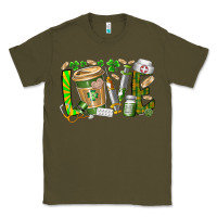 Army Green St Patricks love nurse Classic Tee - RacoonDesign