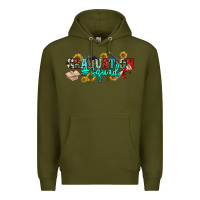 Army Green graduation squad Premium Hoodie - NancyCooperArtShop