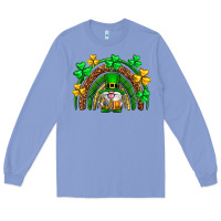 Colony Blue St. Patrick's Day gnome rainbow Long Sleeve Tee - Neo Western