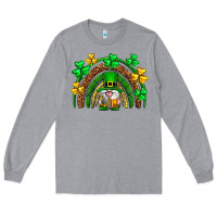 Heather Grey St. Patrick's Day gnome rainbow Long Sleeve Tee - Neo Western