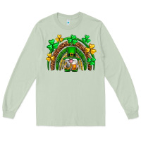 Matcha St. Patrick's Day gnome rainbow Long Sleeve Tee - Neo Western