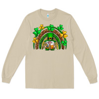 Mushroom St. Patrick's Day gnome rainbow Long Sleeve Tee - Neo Western