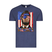 Vintage Denim merica with lincoln Vintage Tee - texasbilliewilder