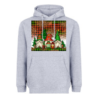 Heather Grey Christmas gnomes Heavyweight Hoodie - Jasminsmagicworld