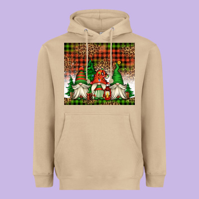 Christmas Gnomes Heavyweight Hoodie Designed By Jasminsmagicworld
