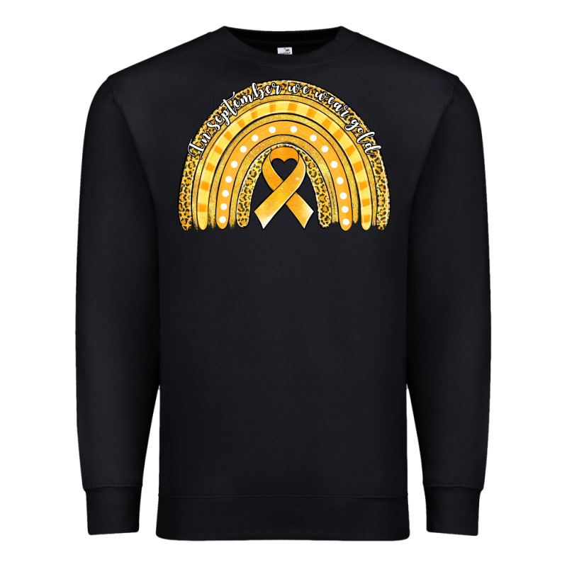 Childhood Cancer Awareness Rainbow (1) Premium Sweatshirt by Jasminsmagicworld | Teevron