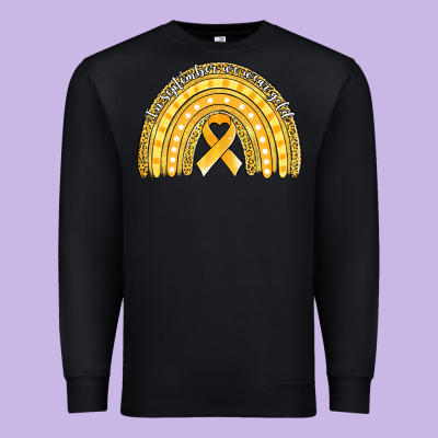 Childhood Cancer Awareness Rainbow (1) Premium Sweatshirt Designed By Jasminsmagicworld