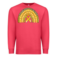Cardinal childhood cancer awareness rainbow (1) Premium Sweatshirt - Jasminsmagicworld