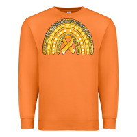 Carrot childhood cancer awareness rainbow (1) Premium Sweatshirt - Jasminsmagicworld