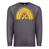 Charcoal Heather childhood cancer awareness rainbow (1) Premium Sweatshirt - Jasminsmagicworld