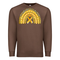Chestnut childhood cancer awareness rainbow (1) Premium Sweatshirt - Jasminsmagicworld