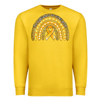 Lemon childhood cancer awareness rainbow (1) Premium Sweatshirt - Jasminsmagicworld