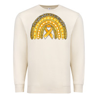 Sandshell childhood cancer awareness rainbow (1) Premium Sweatshirt - Jasminsmagicworld