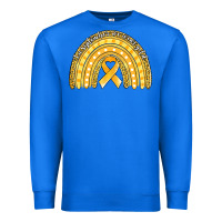 True Royal childhood cancer awareness rainbow (1) Premium Sweatshirt - Jasminsmagicworld