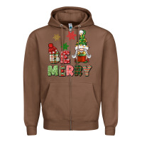 Chestnut be merry Zipper Hoodie - BundleAndBundleShop