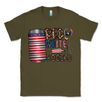 Army Green red white  boozed Classic Tee - CowhideDigitalArt