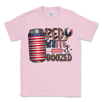Bubblegum Pink red white  boozed Classic Tee - CowhideDigitalArt