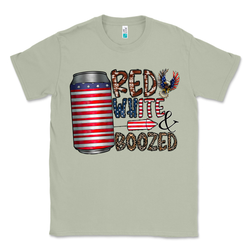 Red White  Boozed Classic Tee by CowhideDigitalArt | Teevron