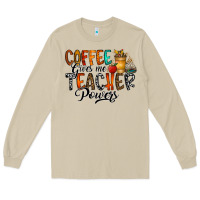 Mushroom coffee gives me teacher Long Sleeve Tee - CowhideDigitalArt