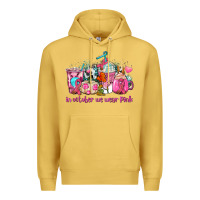 Antique Gold western cancer  in october we wear pink coffee cups with ribbons Premium Hoodie - AdoDesignShop