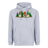 Heather Grey Christmas gnomes Heavyweight Hoodie - Jasminsmagicworld