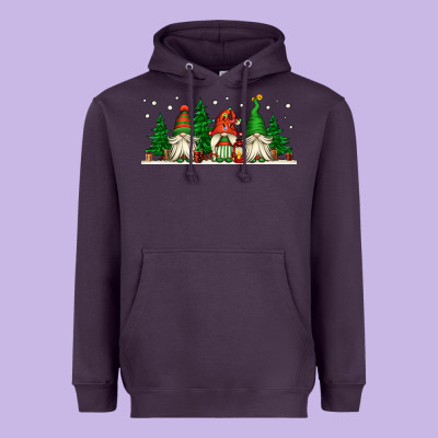 Christmas Gnomes Heavyweight Hoodie Designed By Jasminsmagicworld