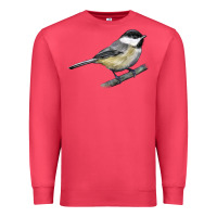 Cardinal Black Capped Chickadee Premium Sweatshirt - LillyAllenDesigns