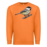 Carrot Black Capped Chickadee Premium Sweatshirt - LillyAllenDesigns