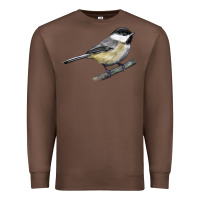 Chestnut Black Capped Chickadee Premium Sweatshirt - LillyAllenDesigns