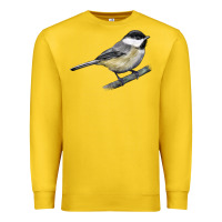 Lemon Black Capped Chickadee Premium Sweatshirt - LillyAllenDesigns