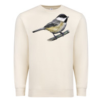 Sandshell Black Capped Chickadee Premium Sweatshirt - LillyAllenDesigns