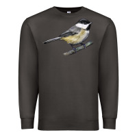 Smoke Black Capped Chickadee Premium Sweatshirt - LillyAllenDesigns