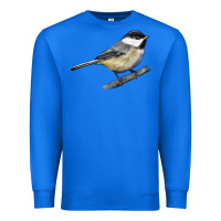 True Royal Black Capped Chickadee Premium Sweatshirt - LillyAllenDesigns