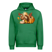 Emerald Fall Squirrel Urban Hoodie - LillyAllenDesigns